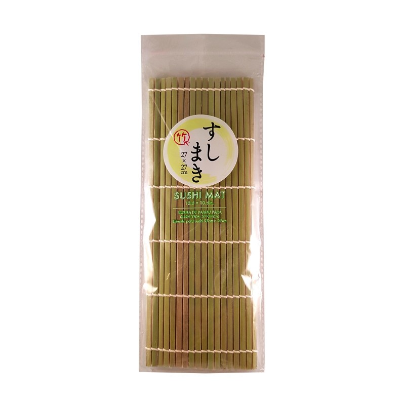 Mat Natural Bamboo Sushi 27x27 Cm